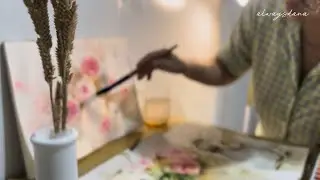 [Episode 19: Season 1] Silent Vlog | Sautéed Ground Pork + Mayo Egg Sandwich + Watercolor Painting