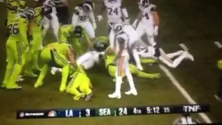 Jon Ryan injured After 33- yard Fake punt 2016 NFL