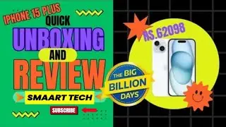 IPHONE15 PUS BLUE QUICK UNBOXING AND REVIEW..FLIPKART BBD SALE 2024 #smartphone #tech #iphone