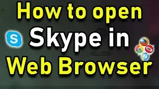 How to open skype in web browser