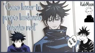 Como hacer tu propio husbando tamaño real con cartón✨ - [ manualidades anime ] ( Megumi )