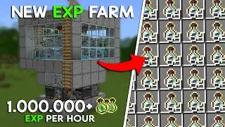 BEST XP Farm Tutorial in Minecraft Bedrock 1.21 (Windows10/MCPE/ Switch/PS4/Xbox)
