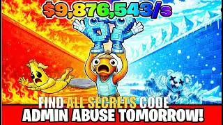 SURVIVE LAVA FOR BRAINROTS TYCOON MAP FORTNITE CREATIVE - FIND ALL SECRETS CODE