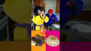 Ice cream challenge! White chocolate vs cake 