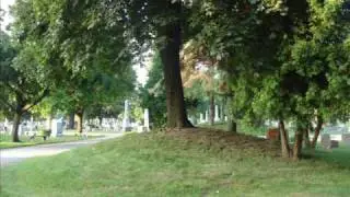 Indian Burial Mounds at Mound Cemetary Racine, Wisconsin