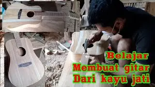 learn to make an acoustic guitar #teakwood