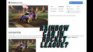 How to get a rainbow car in rocket league!!