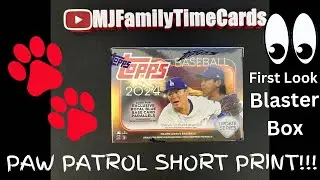 🔥👀FIRST LOOK! PAW PATROL SP!! 2024 Topps Update Blaster Box! #topps #cards #sportscards
