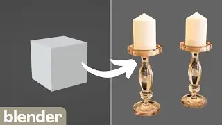 Blender Speed Modeling – Elegant Candle Holder | Gazber