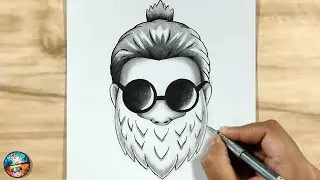 How to Draw CARTOON from Free Fire [with sunglasses] garena ff