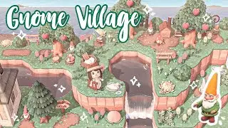 LANDSCAPING SPEED BUILD: A Gnome Village // Animal Crossing: New Horizons