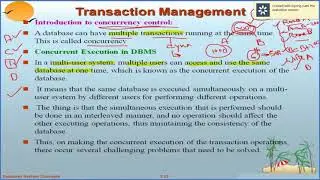 DBMS| Transaction Management | Concurrency control complete review | Timestamp ordering protocol |