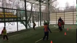 Футбол: упражнения с гимнастической палкой