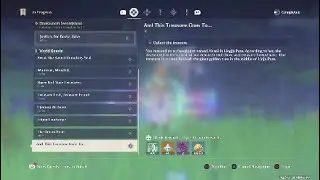Genshin Impact World Quest (And The Treasure Goes to) Collect The Treasure