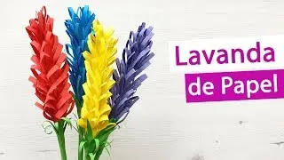 Lavanda de papel - Flores de papiroflexia rápidas y decorativas