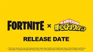 Fortnite x My Hero Academia RELEASE DATE