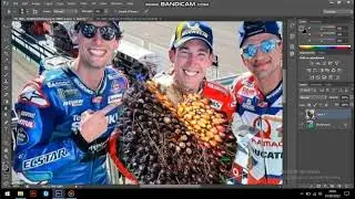 edit foto marquez megang kelapa sawit