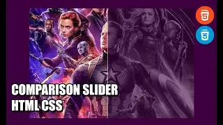Comparison Slider HTML CSS | How to make comparison effect in CSS?
