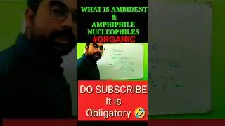 AMBIDENT & AMPHIPHILE NUCLEOPHILES||#shortsvideo #shorts#viral#studyyaan