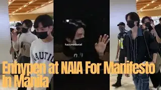 Enhypen Arrived at NAIA Safely For Their Manifesto In Manila 2023