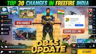 Top 30 Changes in Free Fire India🥳|Old Peak+OB45 Update Free Fire | Free Fire New Event|Ff New Event
