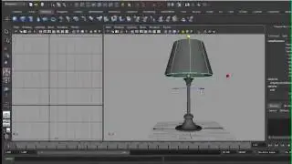 NURBS Modeling of a Lamp in Maya