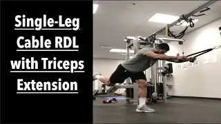 SINGLE-LEG RDL with TRICEPS EXTENSION | Posterior Chain, Single-leg
