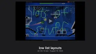 32 minutes of layout list