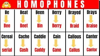 150+ Homophones | Homophones Words In English | English Grammar| Pronunciation| PART 1|
