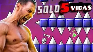 GEOMETRY DASH CON SOLO 5 VIDAS | Mr.Alternal