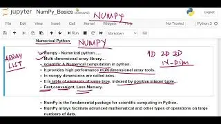 Machine Learning | Numpy | What is Numpy? introduction to Numpy | Numerical Python