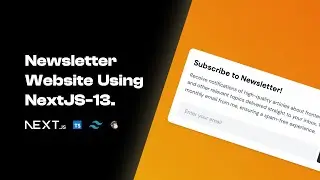Project Showcase - Newsletter site Using Next13, TypeScript, TailwindCSS, Mailchimp & React confetti