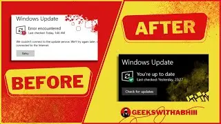 Windows Update Error Encountered Windows 10 | Fix Error Encountered Windows Update 2023
