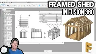 Modeling a FRAMED SHED in Autodesk Fusion 360