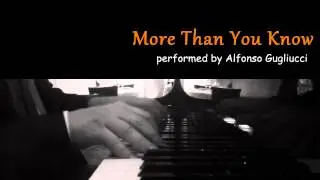More Than You Know - jazz piano improvisation