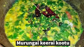முருங்கைக்கீரை கூட்டு | Murungai keerai kootu for rice | drumsticks leaves kootu for rice