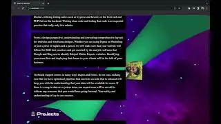 Basics of threejs | Animated 3d scrolling portfolio website.