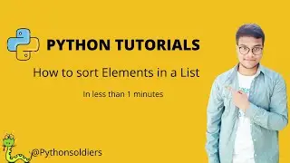 How to sort Elements in a List in Python Tutorial 