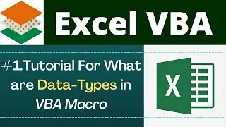 Data Types In Excel VBA Macro