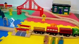Веселая железная дорога для детей. Изучаем английский. Funny railroad for kids