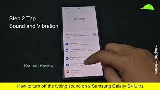 How to turn off the typing sound on a Samsung Galaxy S
