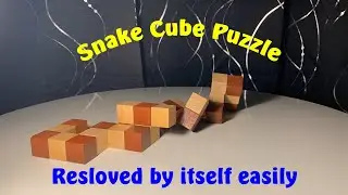 How to solve Snake Puzzle in seconds? Stop motion.