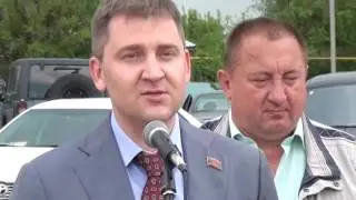 Открытие универсальной спортивной площадки в с.Белая Глина