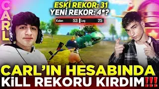 CARL'IN HESABINDA KİLL REKORU KIRDIM! YOUTUBERLARIN HESAPLARINDA KİLL REKORU SERİSİ / PUBG MOBİLE