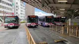 名鉄 東岡崎駅  スイッチバック式バスターミナル