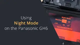 Using Night Mode On Panasonic Cameras | Setting the LVF and Screen for Low Light on the GH6 / S1H