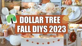 DOLLAR TREE FALL DIYS 2023 🍂 High End Fall Decor on a Budget 🍁