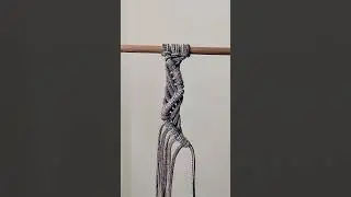 cikk-cakk csomó készítés makramé / macrame zigzag pattern making #macrametutorial