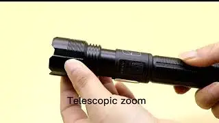 XHP70 Super Bright LED Flashlight 6 Modes Tactical Flashlight USB Rechargeable 18650 Battery