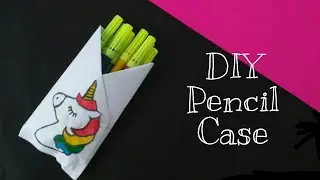 DIY homemade Unicorn Pencil Case | How to make a unicorn pencil case | CRAFT TAG #shorts